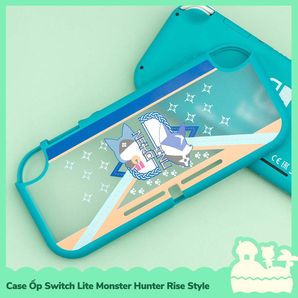 [Sẵn VN] Case Ốp Lưng TPU Máy Game Nintendo Switch Lite Monster Hunter Rise Trong Suốt GS