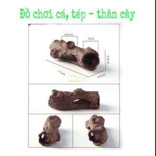 Đồ chơi cá, tép- hình thân cây