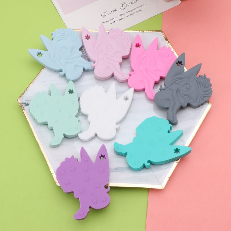 Wmmb Vòng Cổ Hạt Silicon Cấp Thực Phẩm An Toàn Cho Bé Gặm Răng Không BPA