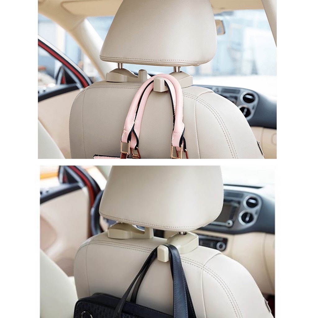 Móc treo đồ oto, móc treo đồ xe hơi tiện ích 1 cặp chất nhựa cao cấp treo được vật nặng - SEVEN.CAR