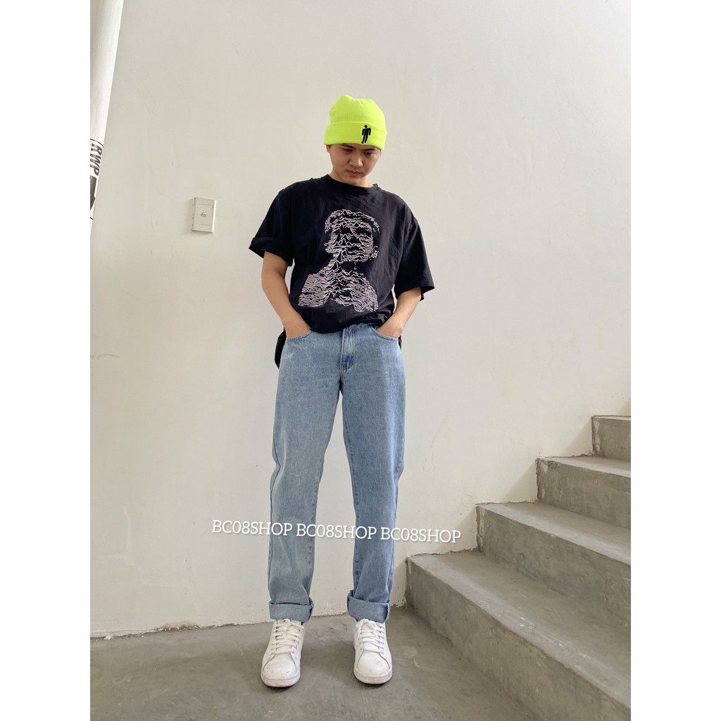 Quần Jean Nam Dáng Baggy Suông Phong Cách Ulzzang