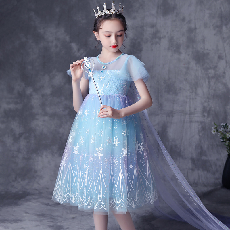 Đầm Hóa Trang Công Chúa Elsa Cho Bé Gái