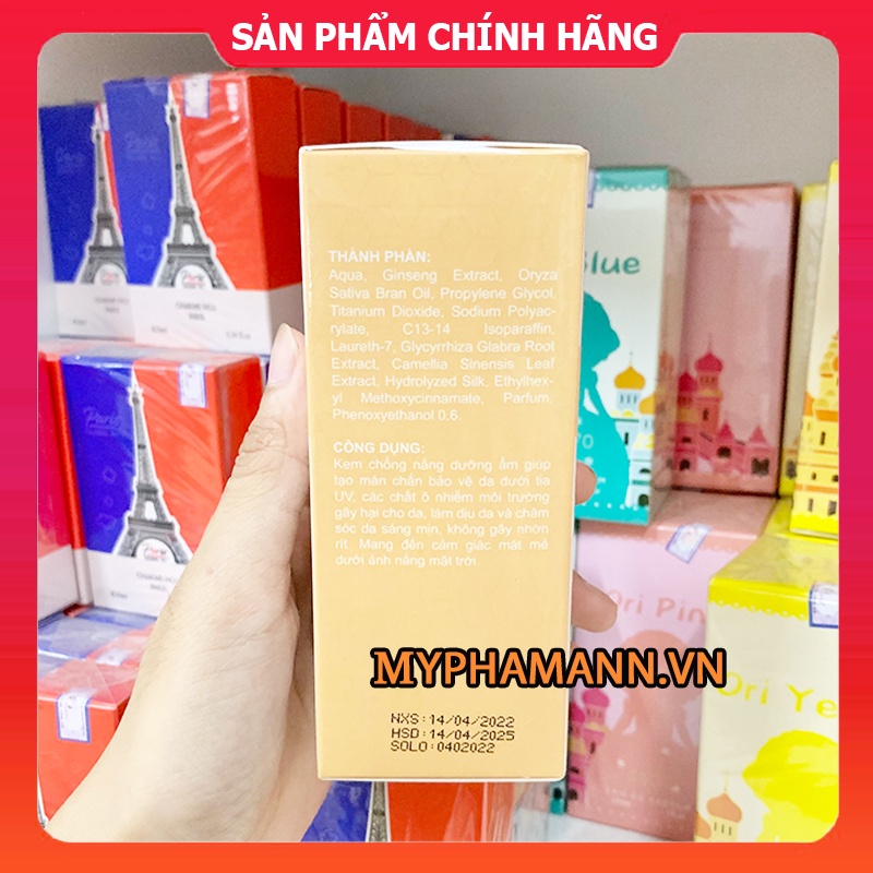 Kem Chống Nắng Rễ Sâm Nicos Ginseng Sun Cream Thanh Nhi House - 8936177940172