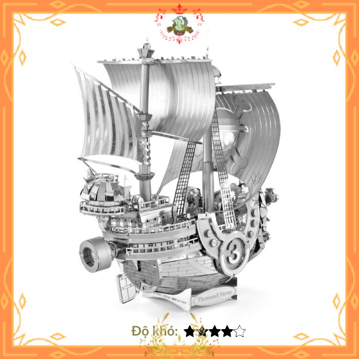 Mô Hình Thép 3D Tự Lắp Ráp Tàu Thousand Sunny One Piece đẹp