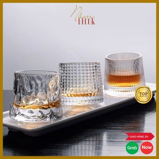 Cốc thủy tinh cao cấp Nấmdecor C03, ly thủy tinh