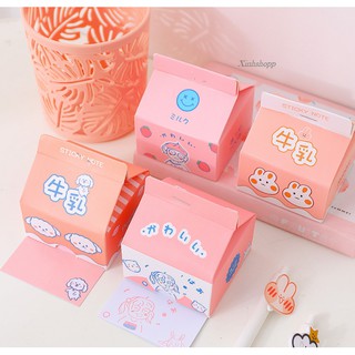Tập Giấy Nhớ Hộp Sữa (Đọc Mô Tả Sản Phẩm)