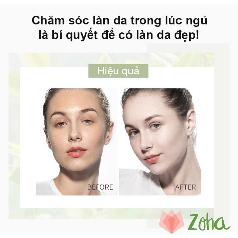 Mặt nạ ngủ Laikou chiết xuất trà xanh 1 Gói