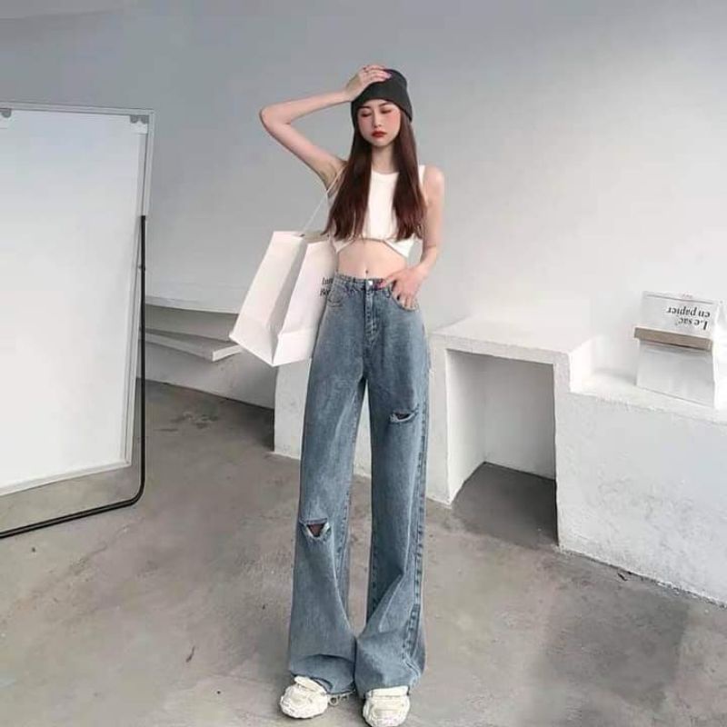 Quần jean cổ cao hàng quảng châu có bigsize từ S-XXL