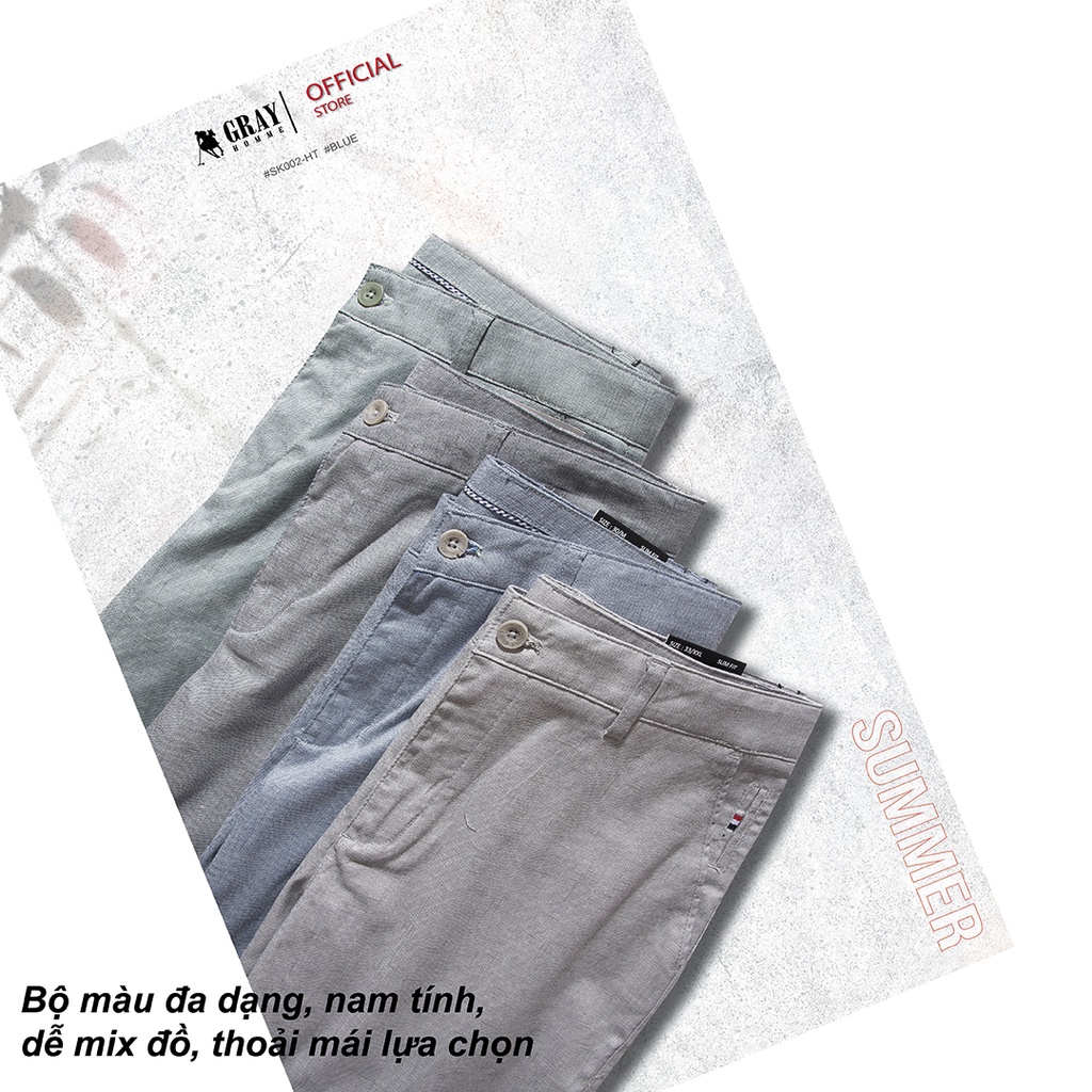 Quần Đùi Nam, Quần Short Nam GRAYHOMME, Trẻ Trung, Nam Tính, Mêm, Nhẹ, Thoáng (SK002)