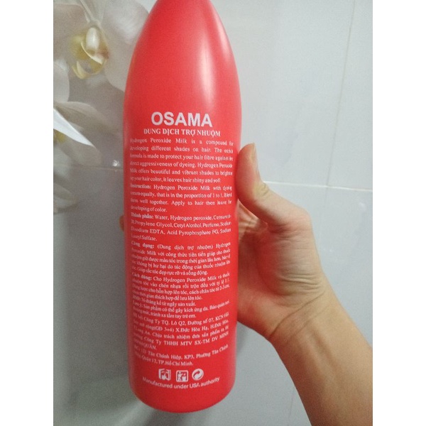 1000ml Oxy nhuộm tóc Osama 6% 9% 12%