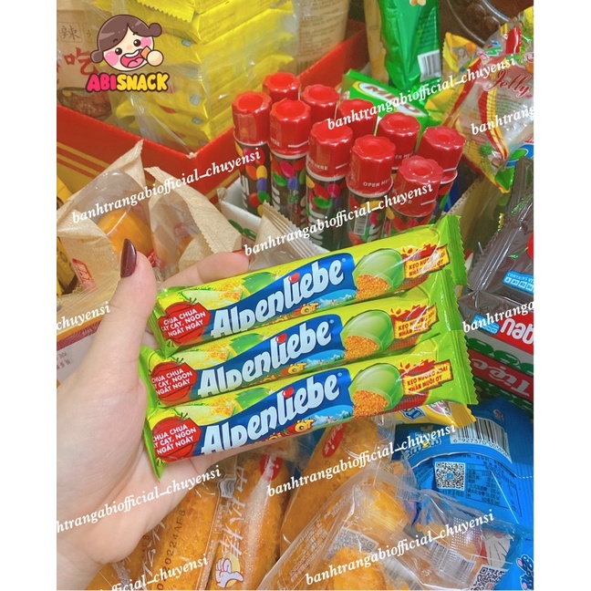 [ 1 CÂY ] KẸO ALPENLIEBE HƯƠNG XOÀI NHÂN MUỐI ỚT