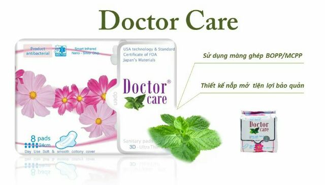 Băng vệ sinh thảo dược Doctor Care ngày/đêm/hàng ngày