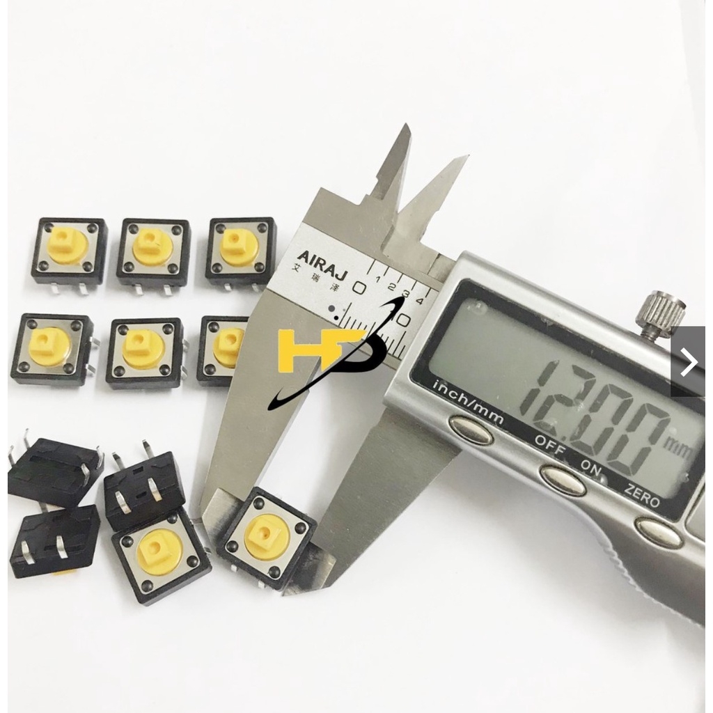 Nút nhấn 4 chân 12x12x7.3mm B3F-4055, Phím Bấm,