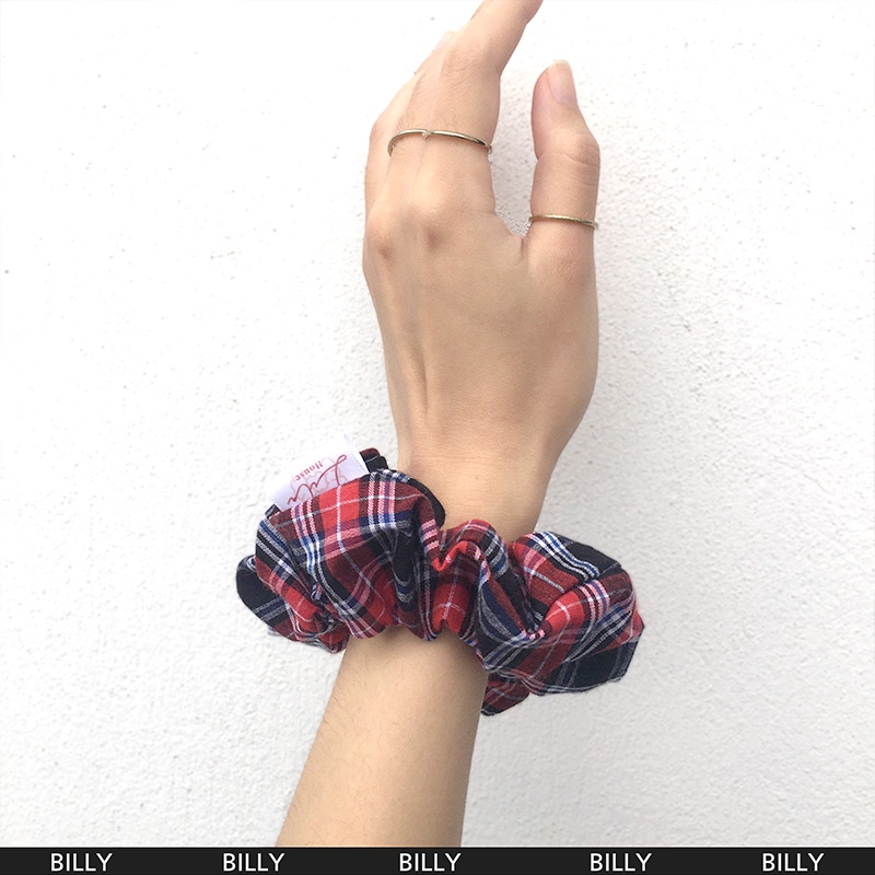 BILLY - Dây chun buộc tóc vải thô Scrunchies Handmade