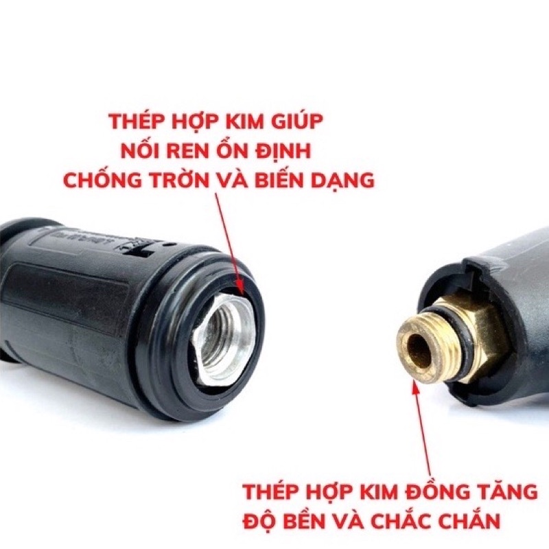 Súng Rửa Xe HÀNG LOẠI 1, Súng Rửa Xe Áp Lực Cao Ren Ngoài 22mm