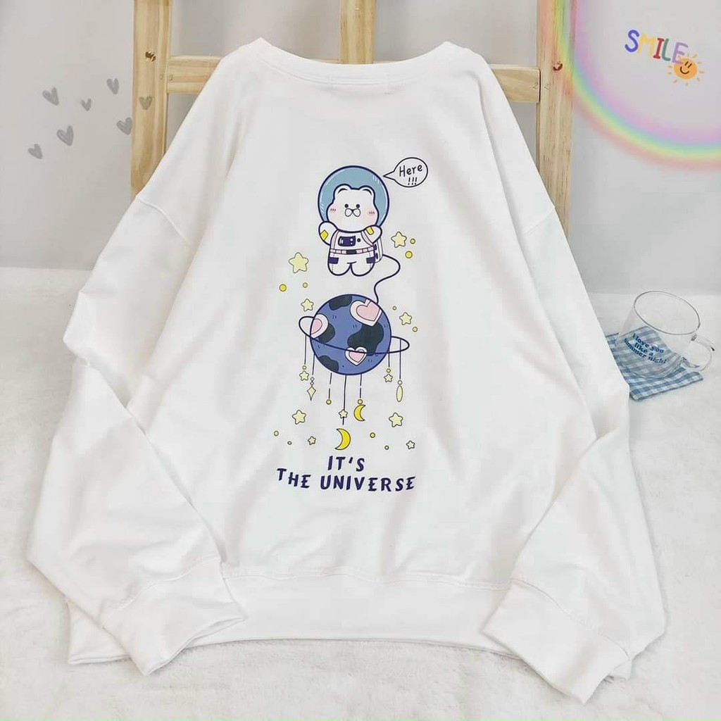 Áo Sweater Tay Dài Dáng Rộng In Hình ❤️ Áo Sweater unisex ❤️ Phong Cách Hàn Quốc Dễ Thương Cho cả Nam&Nữ 💙ms35