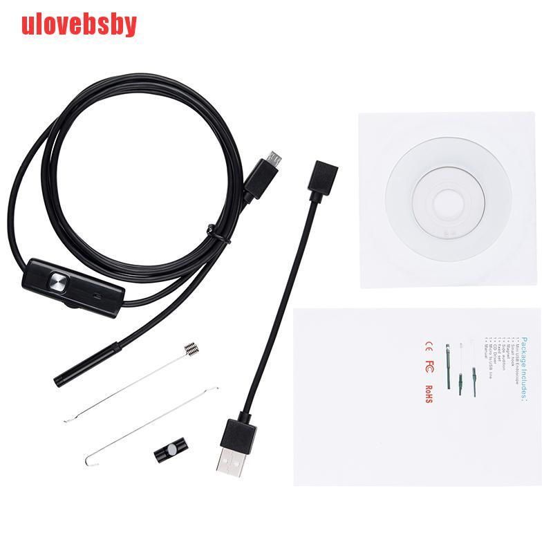 [ulovebsby]Mini Endoscope Camera 7mm/5.5mm USB Camera for Android Inspection Borescope