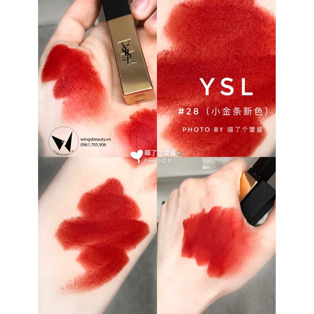 [MUA 1 TẶNG 1] YVES SAINT LAURENT - Son thỏi lì YSL Rouge Pur Couture The Slim