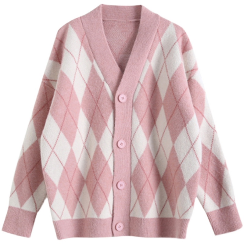 Áo khoác len kẻ sọc Cardigan Ulzzang Hàn Quốc Chic kèm ảnh thật
