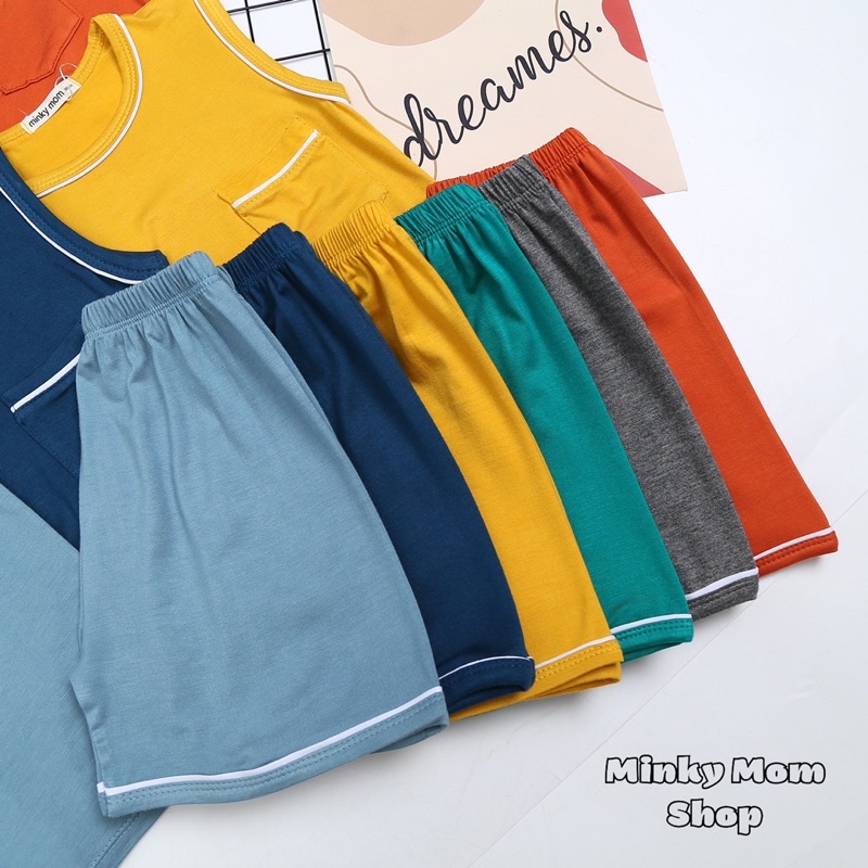 Bộ Ba Lỗ Thun Lạnh Minkymom Cho Bé Trai Bé Gái (28-40kg) - Minkymomshop Ms022