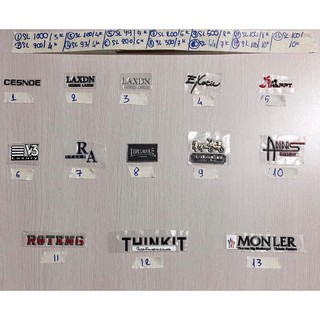 Sticker hình ủi nổi logo nhãn hiệu
