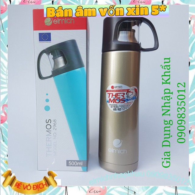 2242968 Bình giữ nhiệt Elmich inox 304 500ml EL2968