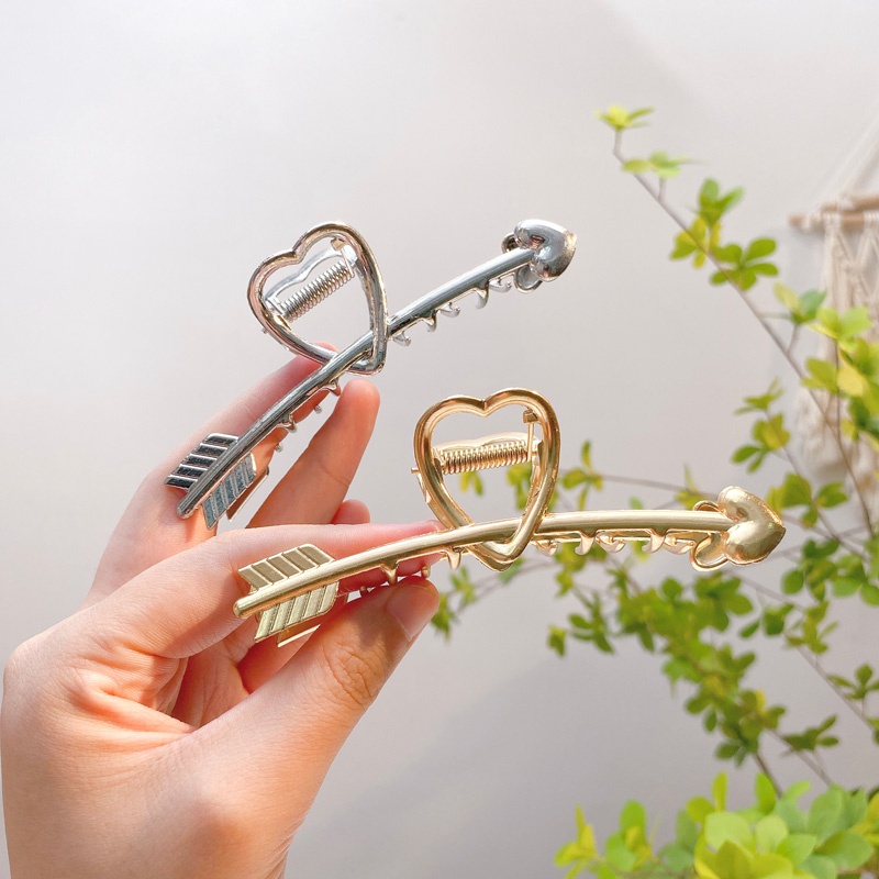 Kẹp tóc hình mũi tên bằng kim loại phong cách Hàn quốc