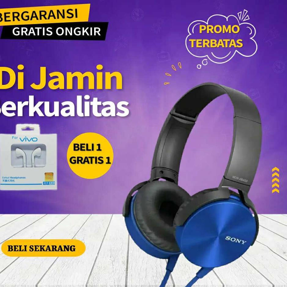 Đừng có trật tự cao độ... Tai Nghe Chụp Tai SONY MDR-XB450AP Có Mic Chất Lượng Cao