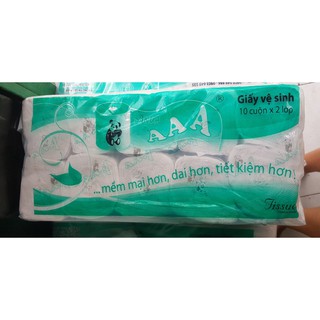 Giấy vệ sinh 2 lớp 10 Cuộn không lõi giá rẻ AA