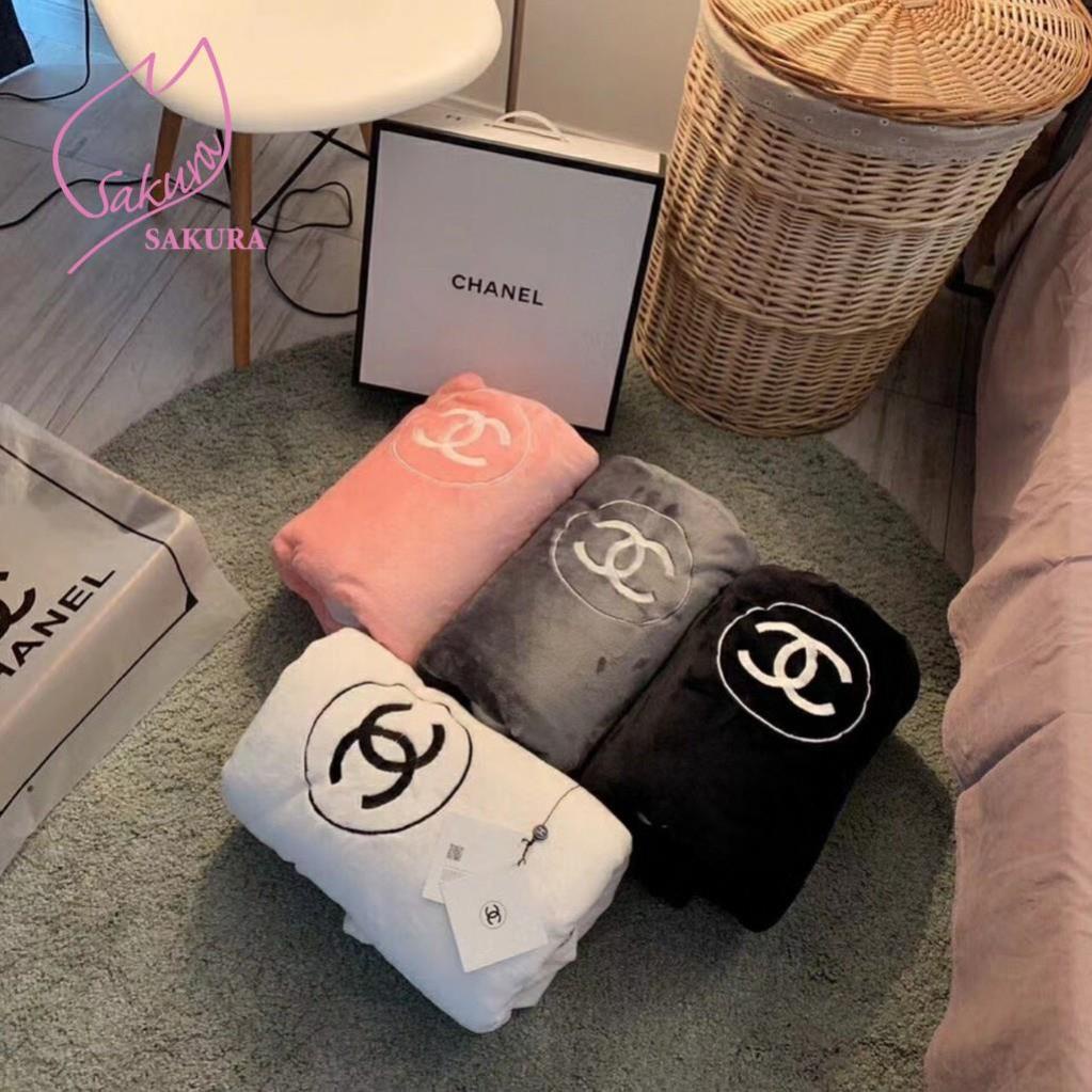 Sales Chính Hãng- Chăn Tuyết Nhung Thương Hiệu Nhập Khẩu Channell Tuyết Đen- Chăn Văn Phòng - Chăn Điều Hòa
