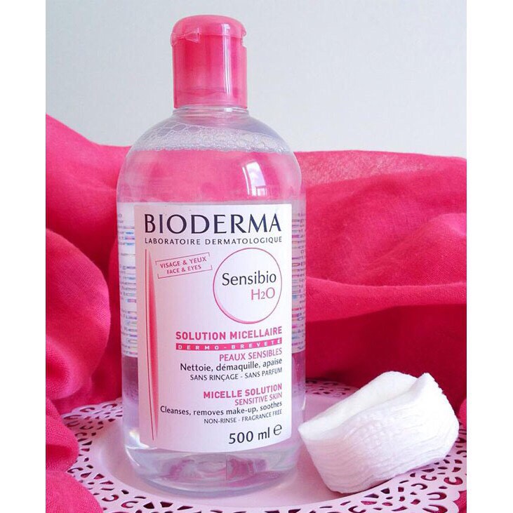 Nước Tẩy Trang Bioderma Hàng Chuẩn 500ml - Màu Hồng