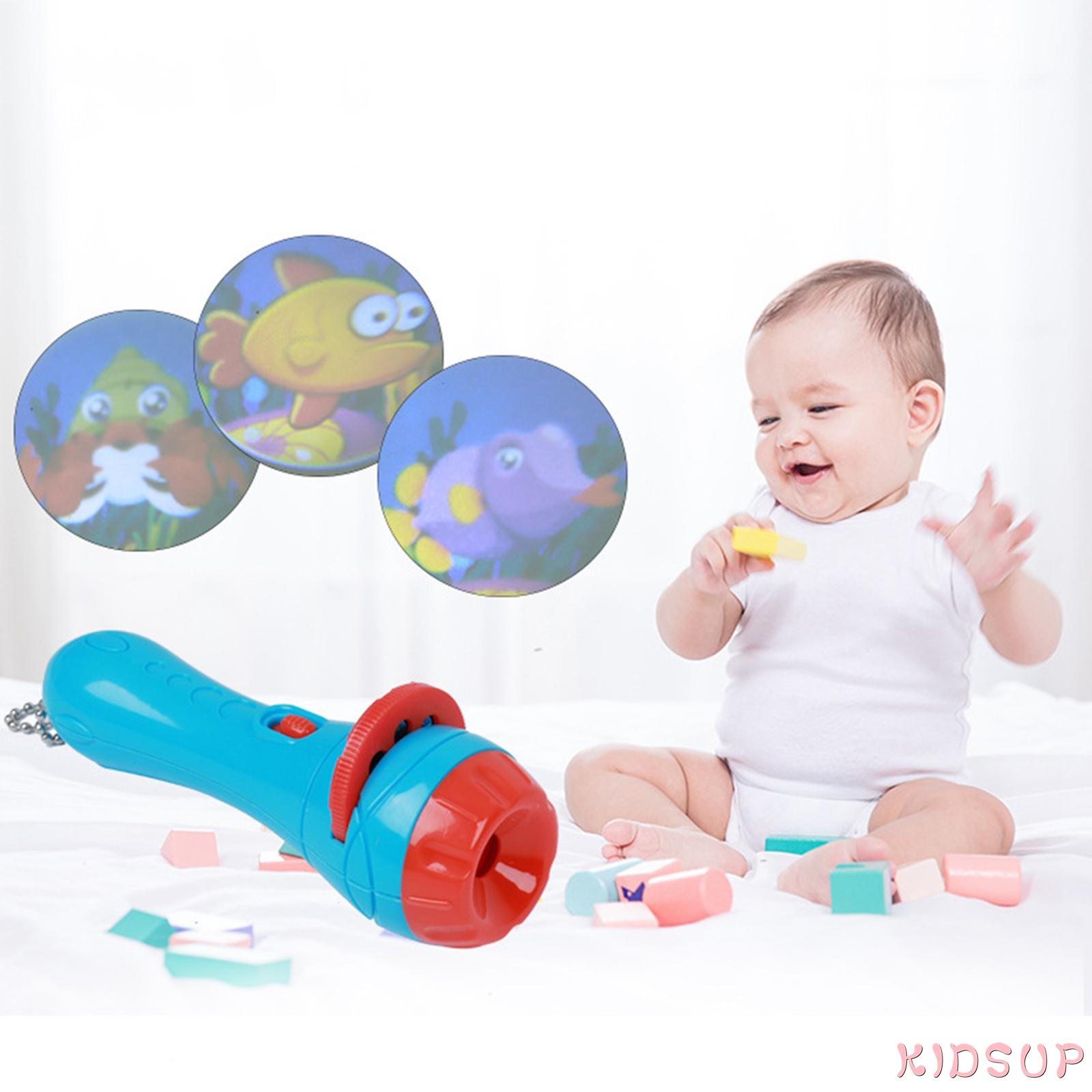 1 Đèn Pin Chiếu Hình Hoạt Hình Cho Bé