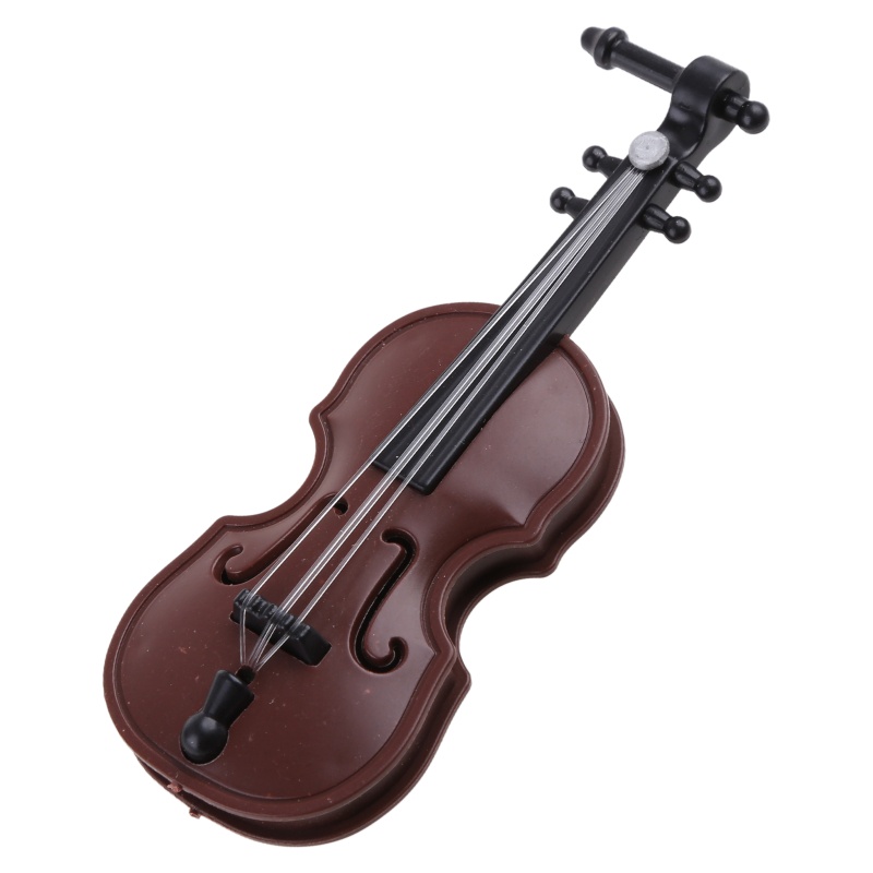 Đồ trang trí Đàn Violin Mini Kèm Giá Đỡ Dùng Để Trang Trí Nhà Búp Bê
