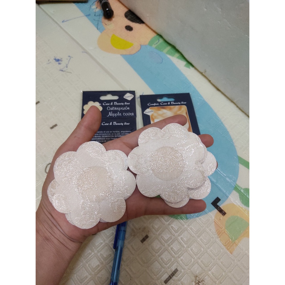 10 miếng dán ti vải dùng 1 lần kích thước 7,5cm