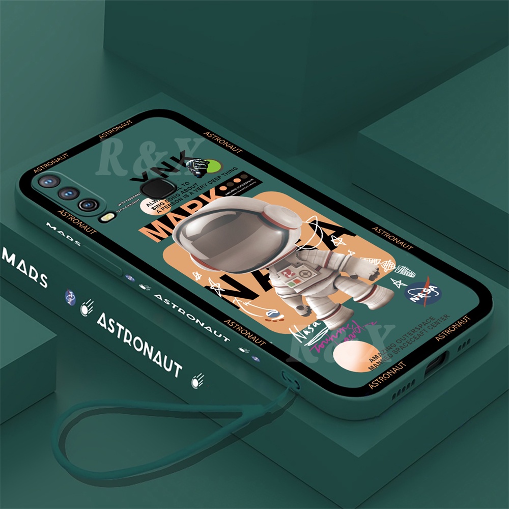 Ốp Điện Thoại Mềm Thẳng Họa Tiết Phi Hành Gia Không Gian Cho Huawei Y6P Y7A Y6 Pro Y7 Pro 2019 Y9S P30 Lite Nova 7i Nova 5T Nova 3i