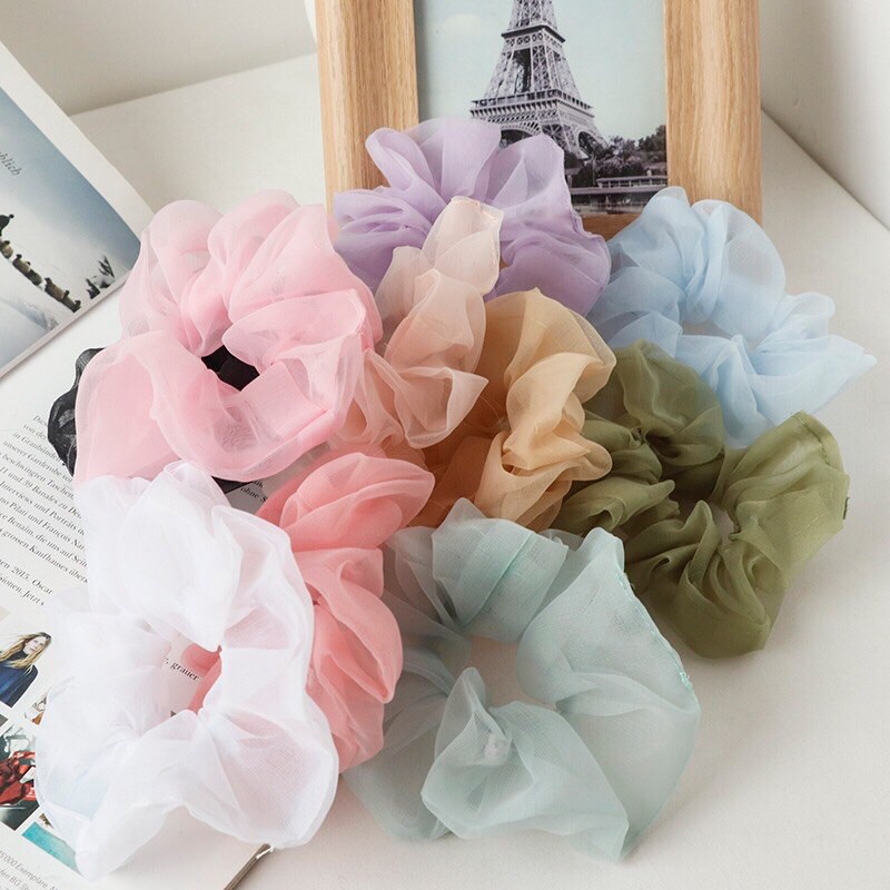 DÂY BUỘC TÓC VOAN MỎNG KIỂU ĐƠN GIẢN