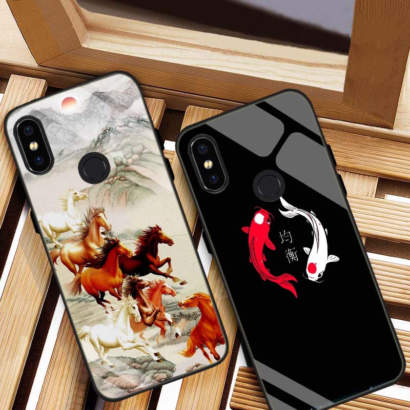 Ốp Lưng XIAOMI Mi 8 Mặt kính cường lực Cao Cấp, Sang Trọng thiết kế Độc Quyền