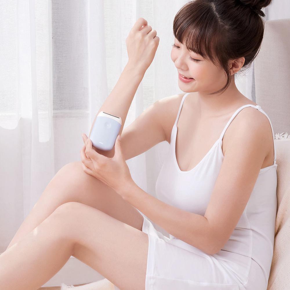 Máy cạo lông phụ nữ Xiaomi Smate pin sạc cạo lông tay chân lông bikini tiện lợi không đau rát -Minh Tín Shop