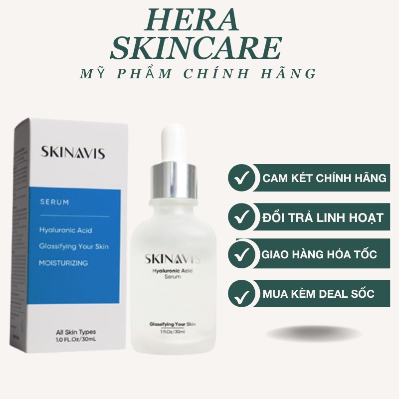 Serum SKINAVIS Hyaluronic Acid &amp; Niacinamide + B5  -  Tinh Chất Cấp Ẩm Phục Hồi [CHÍNH HÃNG]