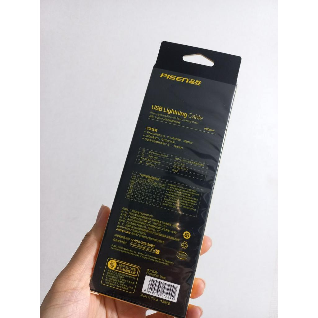 Cáp sạc và dữ liệu ip 2.4A Usb to L Pisen AL05