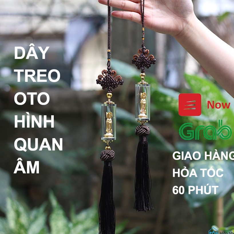 Dây treo oto hình Phật Quan Âm - Dây treo sang trọng phong thủy - Hiên Nhà