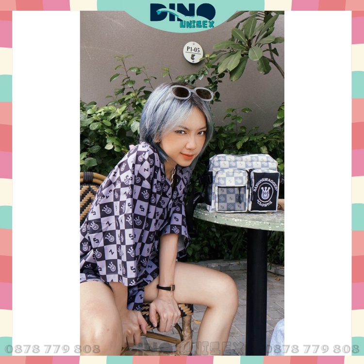 Túi Đeo Chéo Thời Trang Clownz x SGS | Họa Tiết Caro Unisex Freestyle