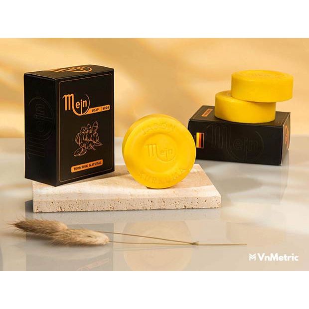 Xà phòng nghệ MEIN, xà bông nghệ giảm mụn giảm thâm làm sáng da,1 bánh 60GR | BigBuy360 - bigbuy360.vn