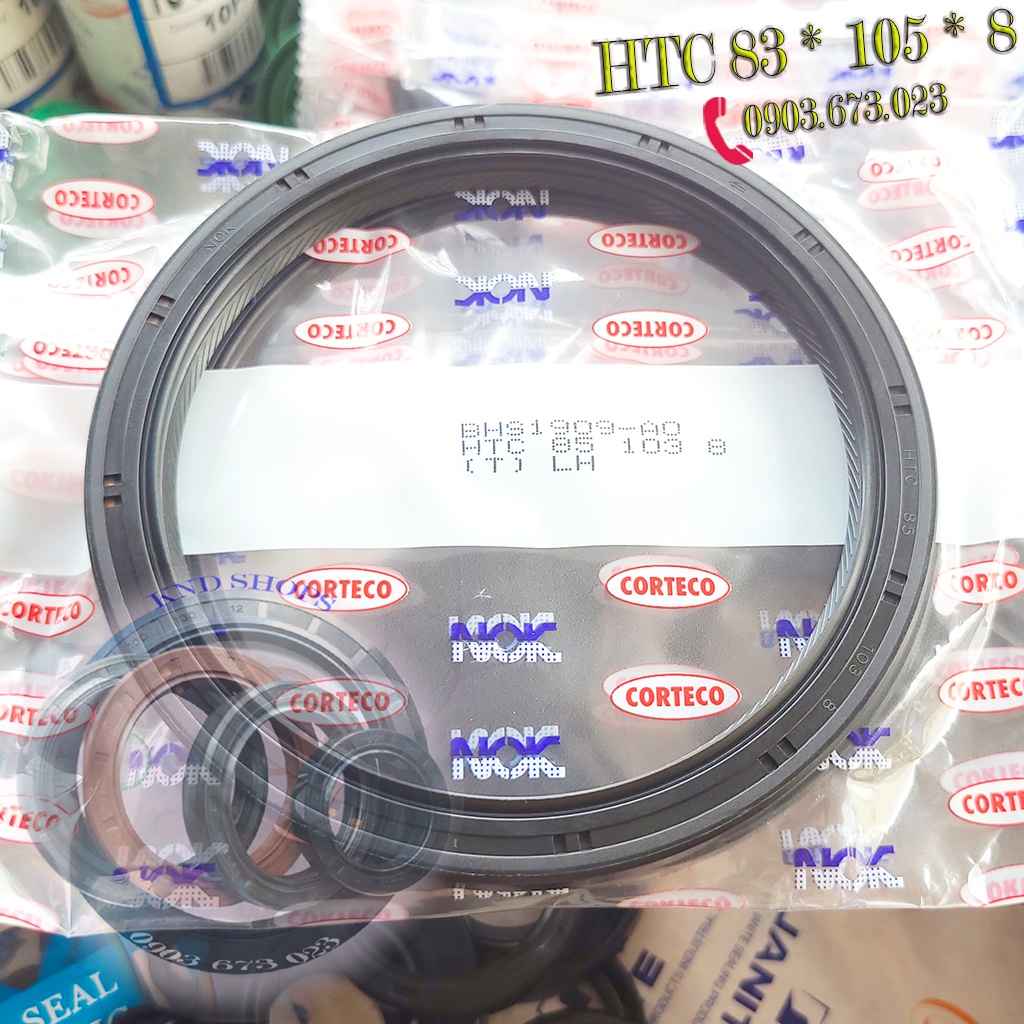 Phốt cao su máy NOK HTC 85*103*8, Phớt chặn nhớt trục cơ chuyên cho phụ tùng ô tô, máy tàu thủy và xe cơ giới |KND Shops