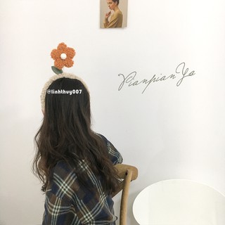 Bờm hoa lò xo siêu dễ thương phong cách ulzzang girl xu hướng tiktok