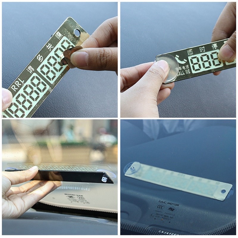 Thẻ đỗ xe để lại số điện thoại thông minh