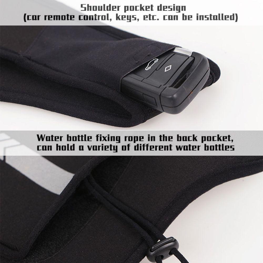 MUVAKO Áo Sát Nách Phản Quang Có Túi Trước Ngực An Toàn Dễ Điều Chỉnh Cho Nam Và Nữ