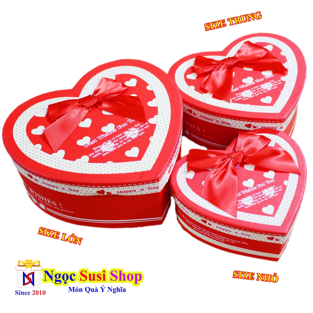 Hộp Quà Tặng Trái Tim  Mẫu Mới Cao Cấp Cực Đẹp
