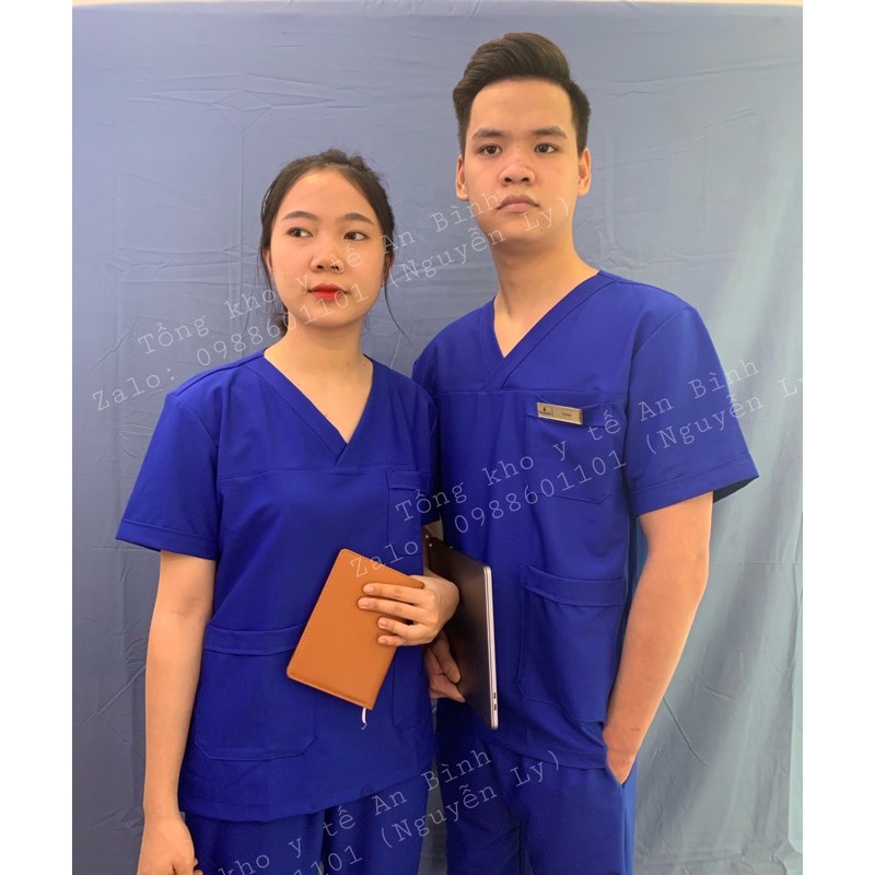 Bộ Scrubs cổ tim phòng mổ,  đồng phục Spa, phòng khám, Bác Sĩ, quần áo phòng mổ, đồng phục phẫu thuật VẢI CAO CẤP