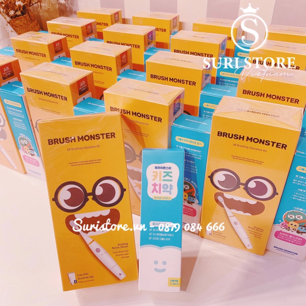 [Brush Monster]Bàn chải điện thông minh hướng dẫn chải răng qua app điện thoại